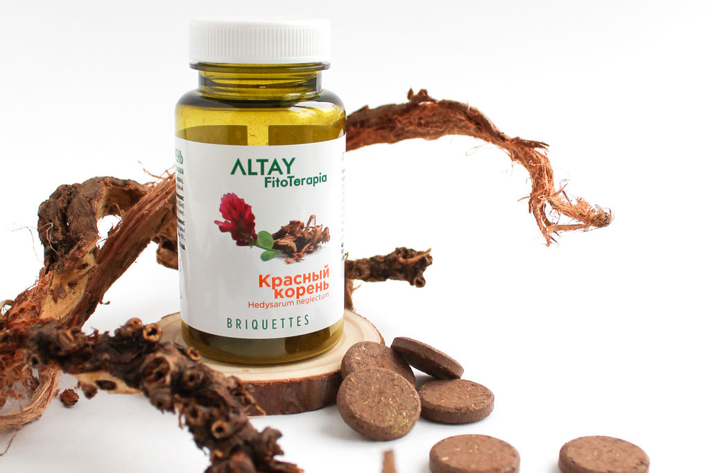 БАД в монобрикетах Красный корень Алфит 4014