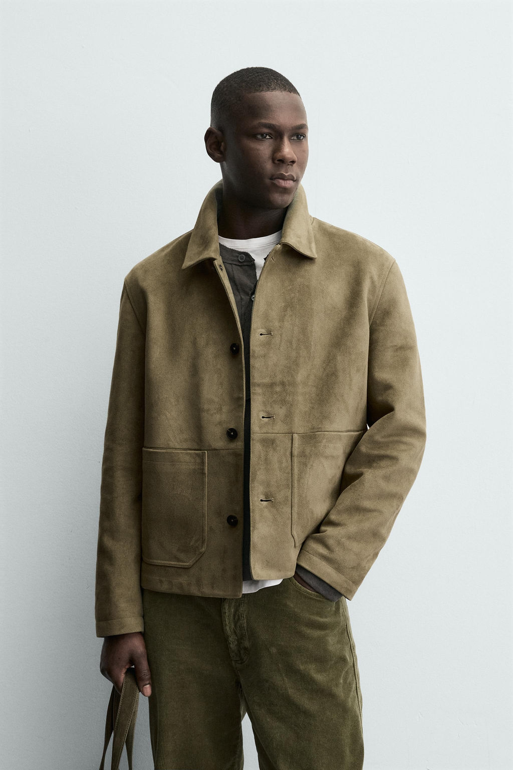 FAUX SUEDE JACKET WITH POCKETS - Zara фото 10