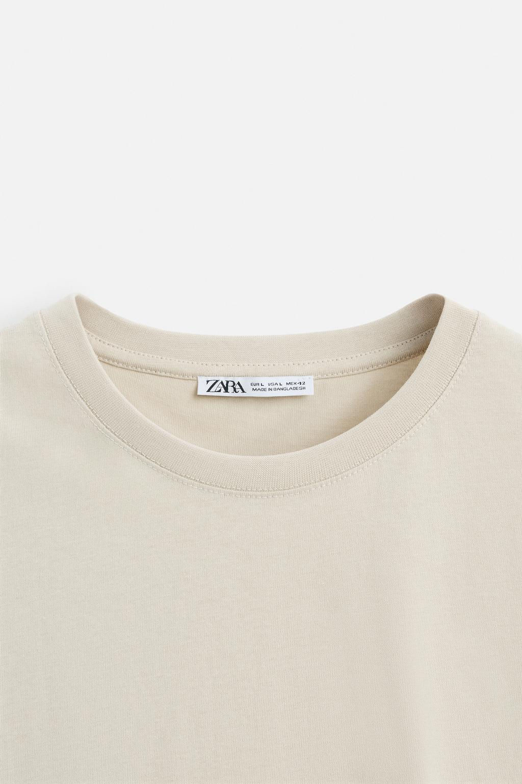 BASIC MEDIUM WEIGHT T-SHIRT - Zara фото 55