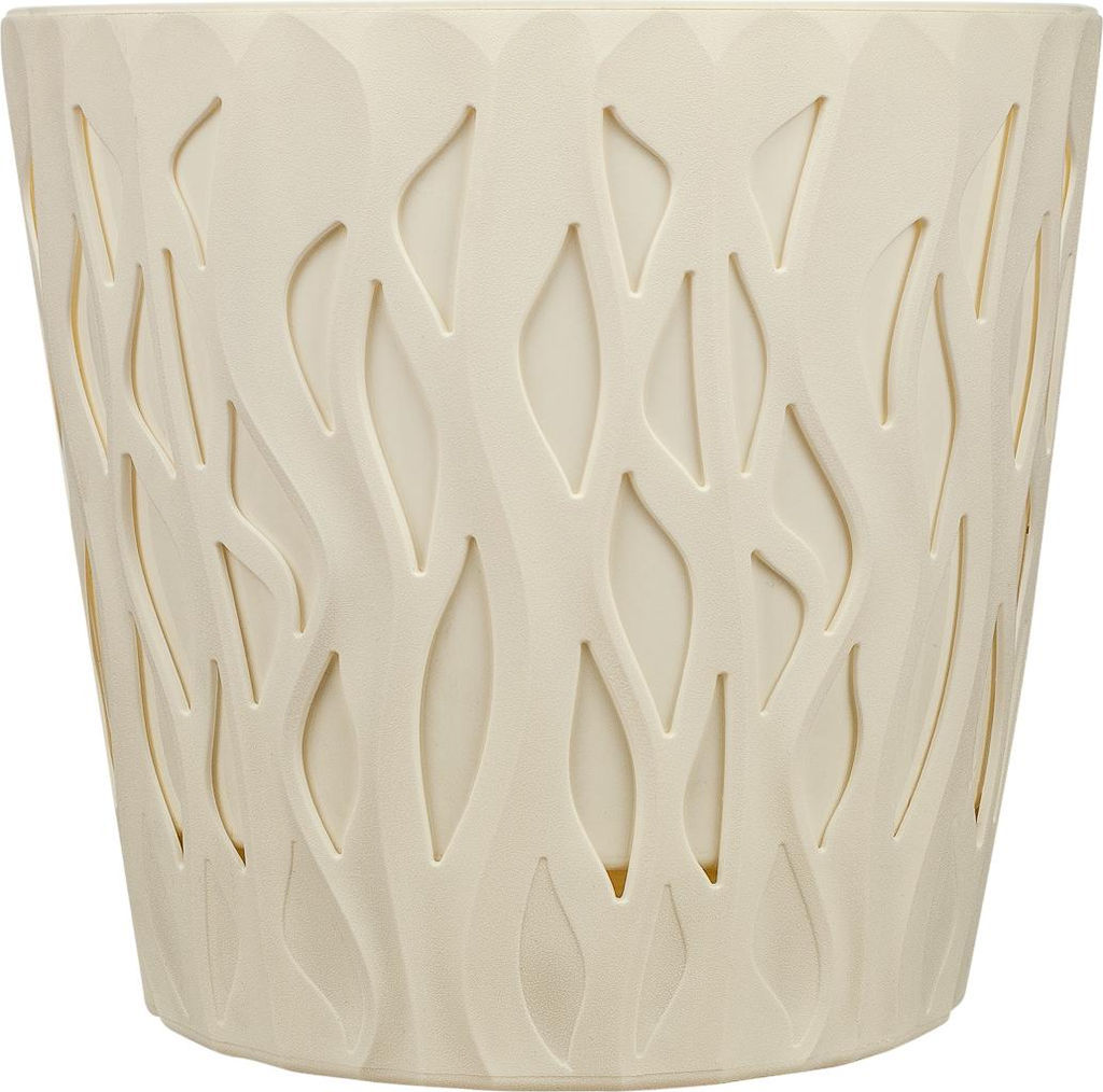 Горшок для цветов InGreen Winds D340мм/20л с дренажной вставкой 18,7л белоснежный жасмин IG652110048 - Пластик репаблик фото 2