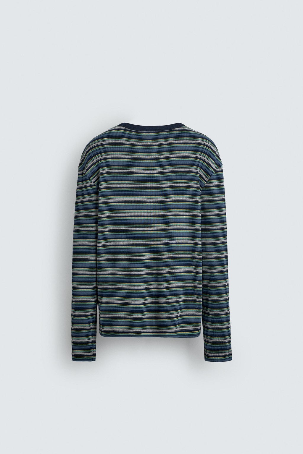 RIBBED STRIPED T-SHIRT - Zara фото 8