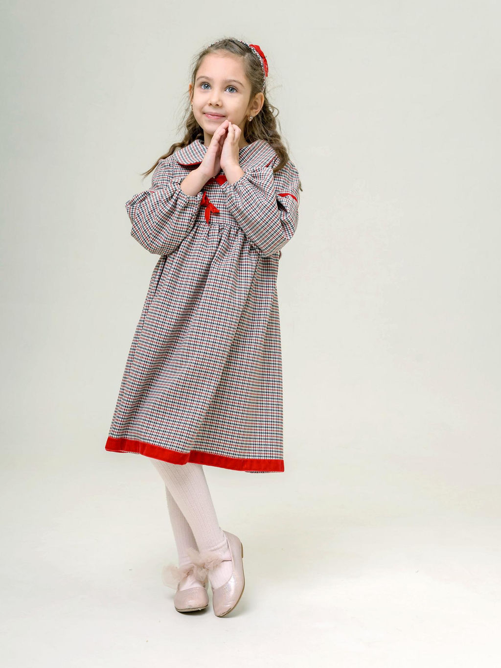 ДЛ 26-3 платье для девочки Мира красный