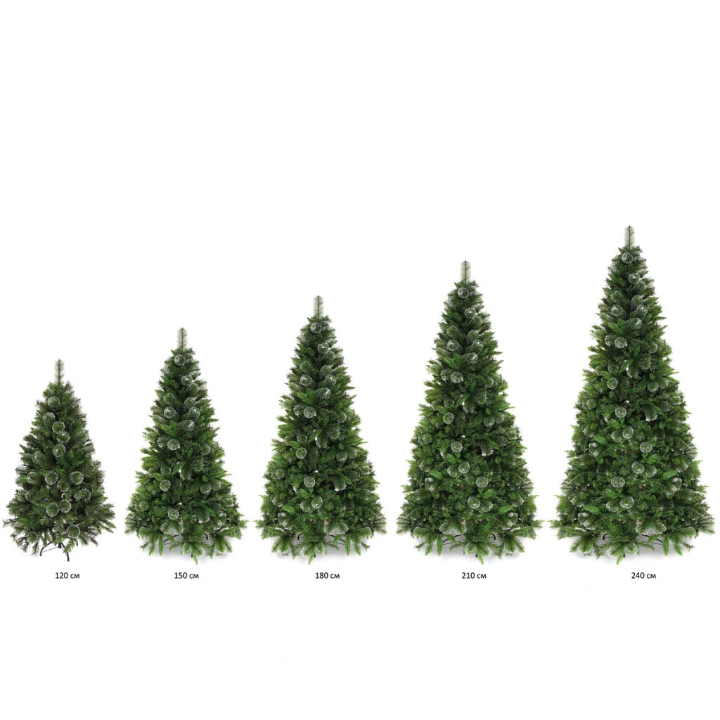 Елка "Праздничная" 240 см, ПВХ+леска (1795 веток)