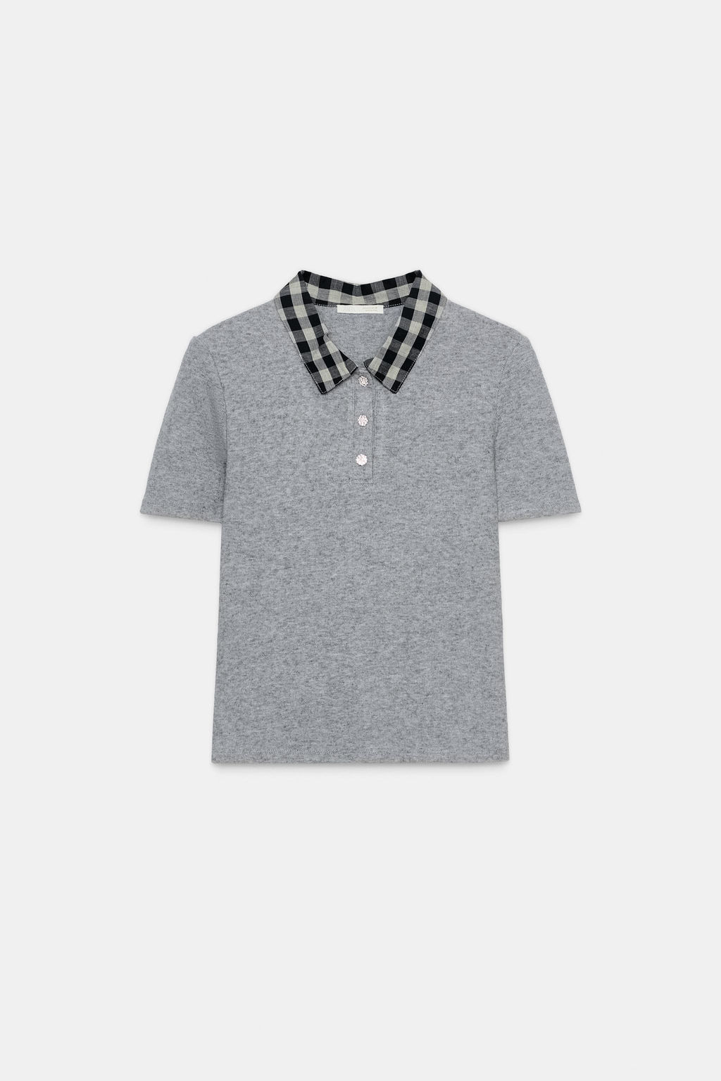 CONTRAST POLO TOP - Zara фото 5