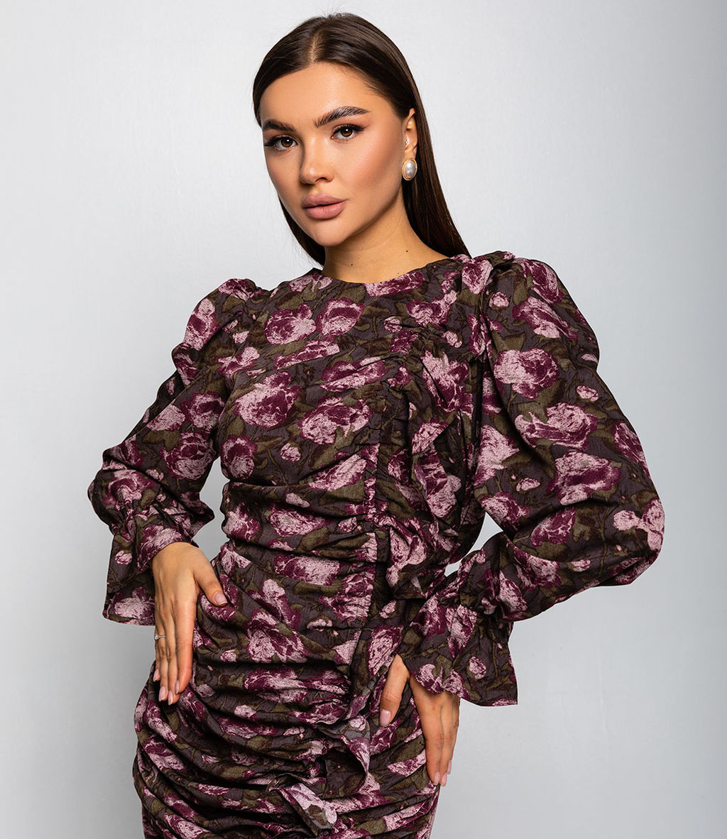 Платье #КТ6859, бордовый - Dommod фото 6