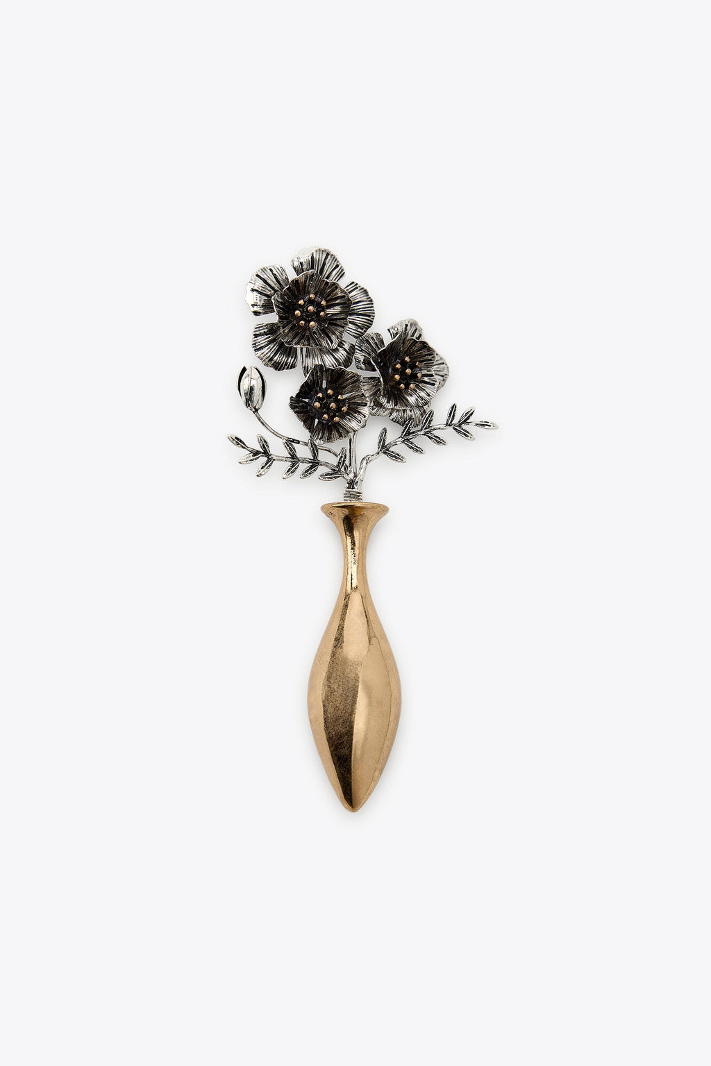 CONTRAST FLOWER BROOCH - Zara фото 3