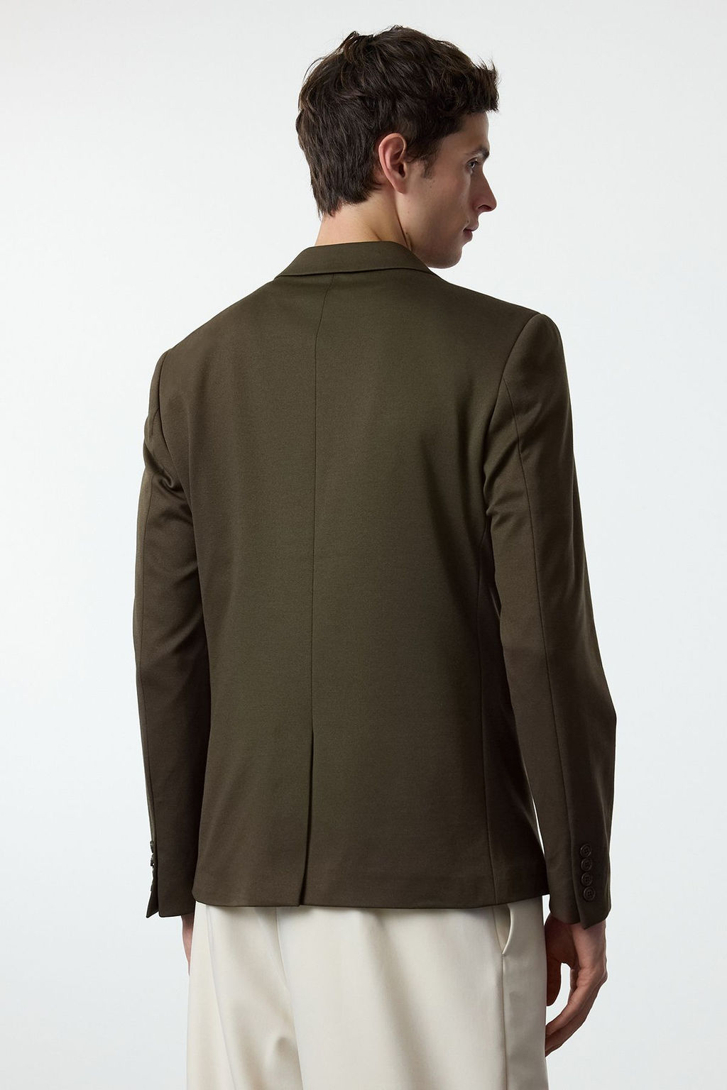 TRENDYOL MAN Haki Slim Fit Orme Esnek Kumasl? Blazer Ceket TMNAW23CE00025 - Trendyolmilla фото 6