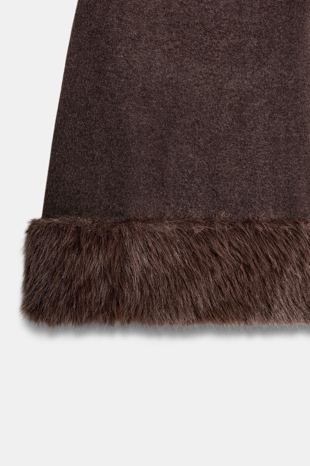 KNIT DRESS WITH FAUX FUR DETAIL - Zara фото 8