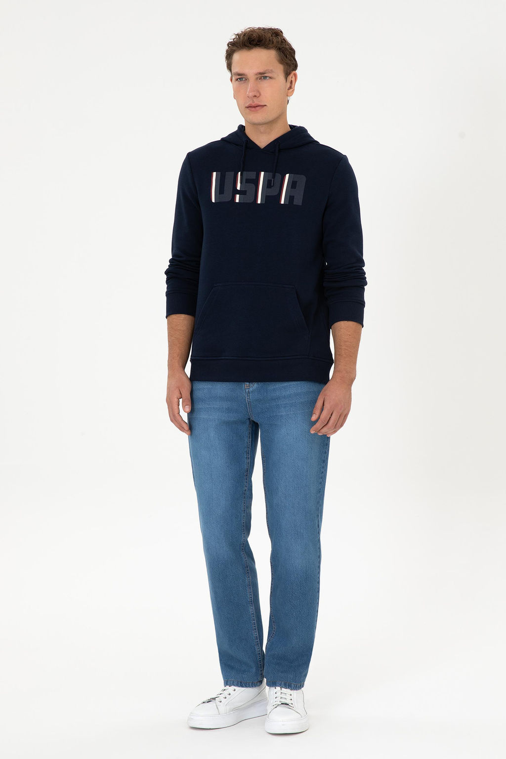 Erkek Mavi Loose Fit Jean Pantolon