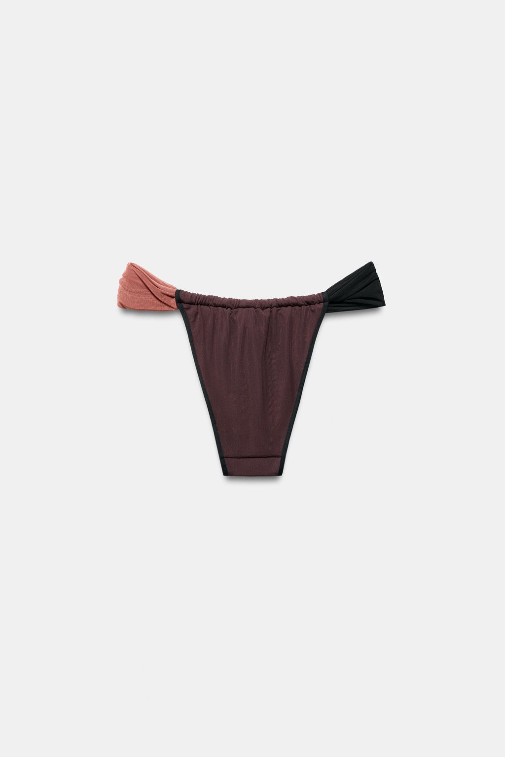 BRAGUITA BIKINI CORTINILLA TUL / Negro - Zara фото 8