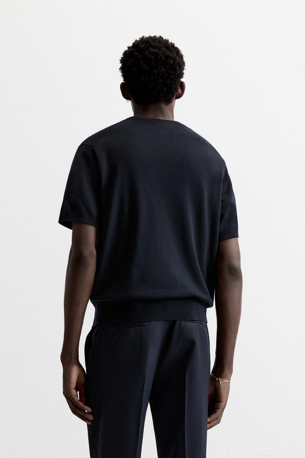 100% WOOL KNIT T-SHIRT - LIMITED EDITION - Zara фото 3