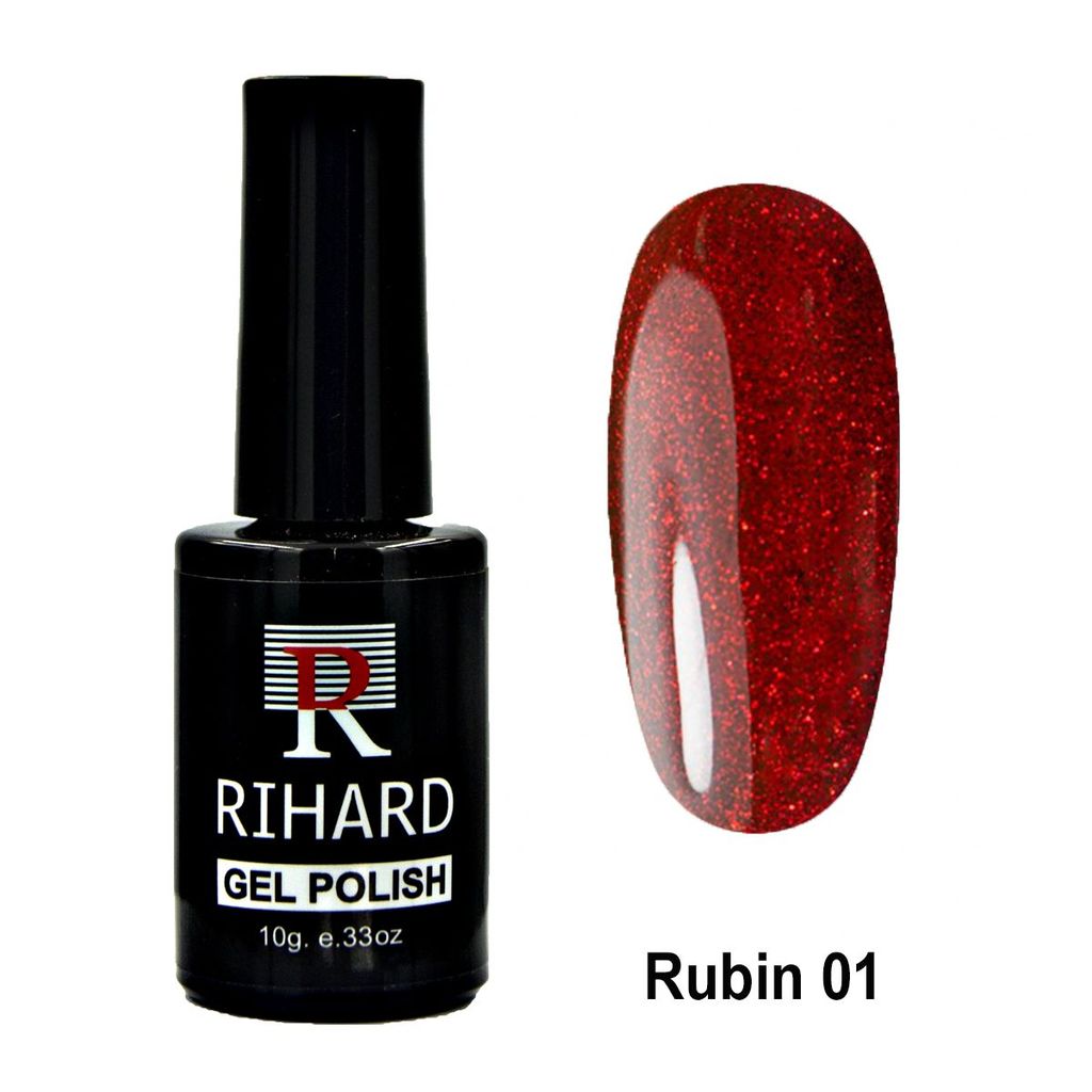 Rihard Gel Polish Rubin 01 Гель-лак "Рубин", 10 мл