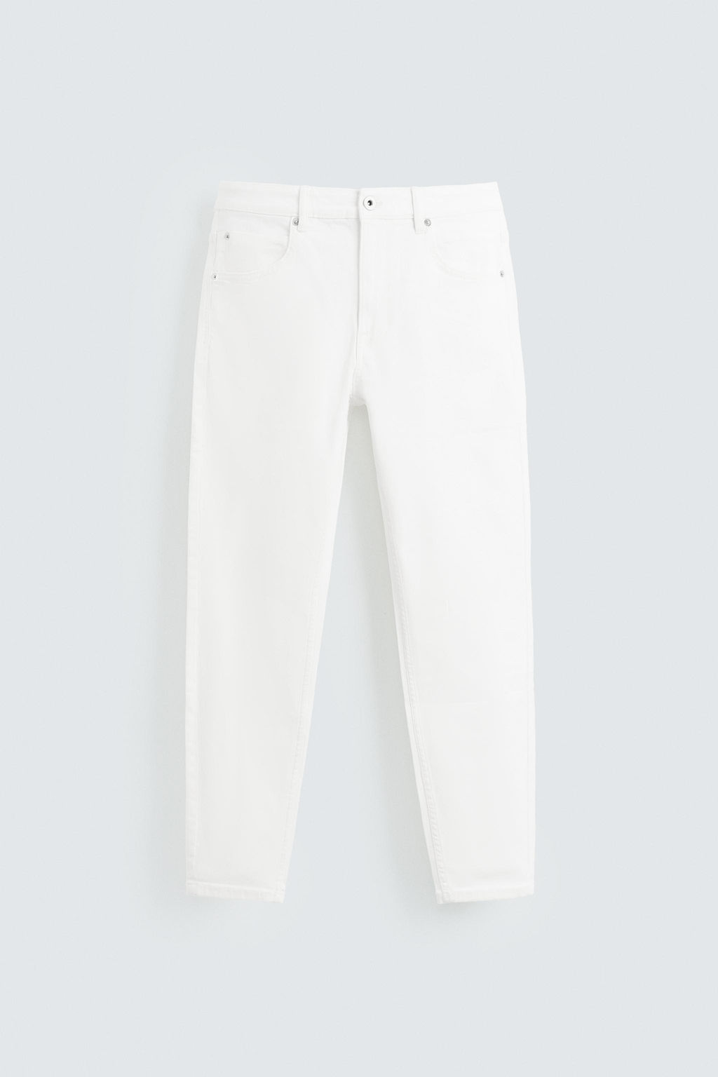 JEANS SKINNY FIT CROPPED / Blanco roto - Zara фото 7