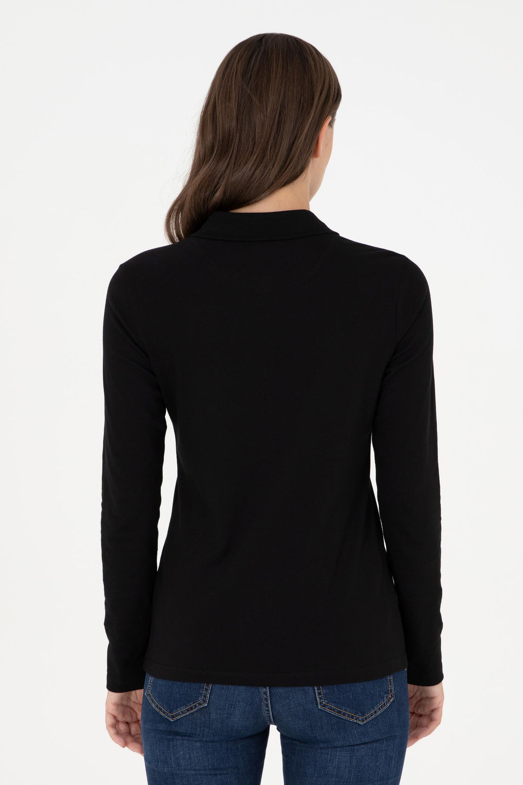 Женский черный базовый свитшот Неожиданная скидка в корзине - U.s. polo assn фото 5