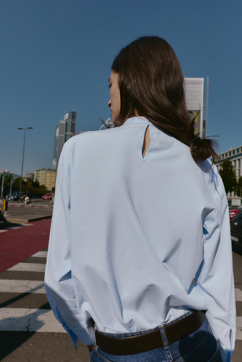 POPLIN BLOUSE WITH BOW - Zara фото 3