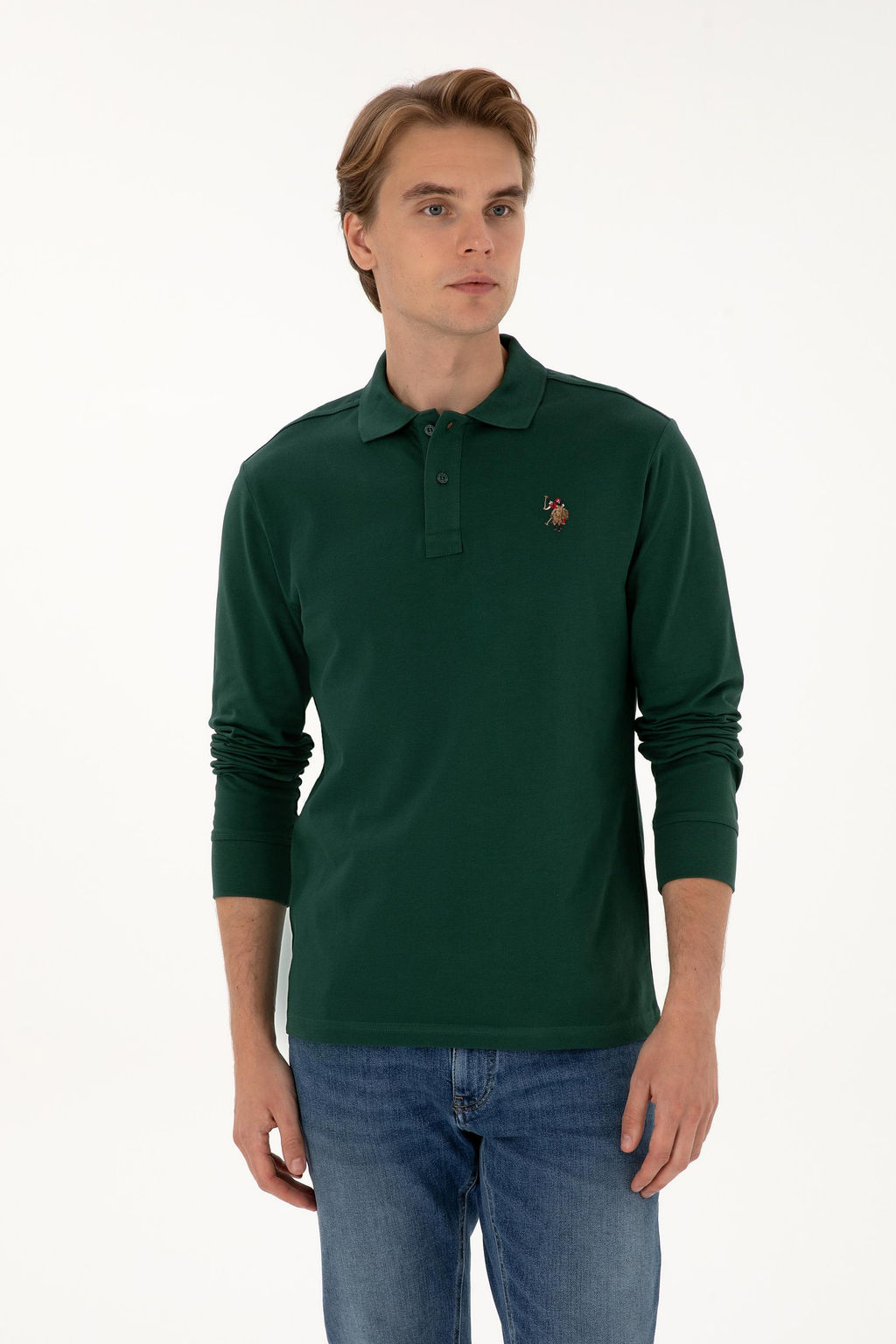 Erkek Koyu Ye_il Basic Sweatshirt Sepette S_rpriz _ndirim - U.s. polo assn фото 3