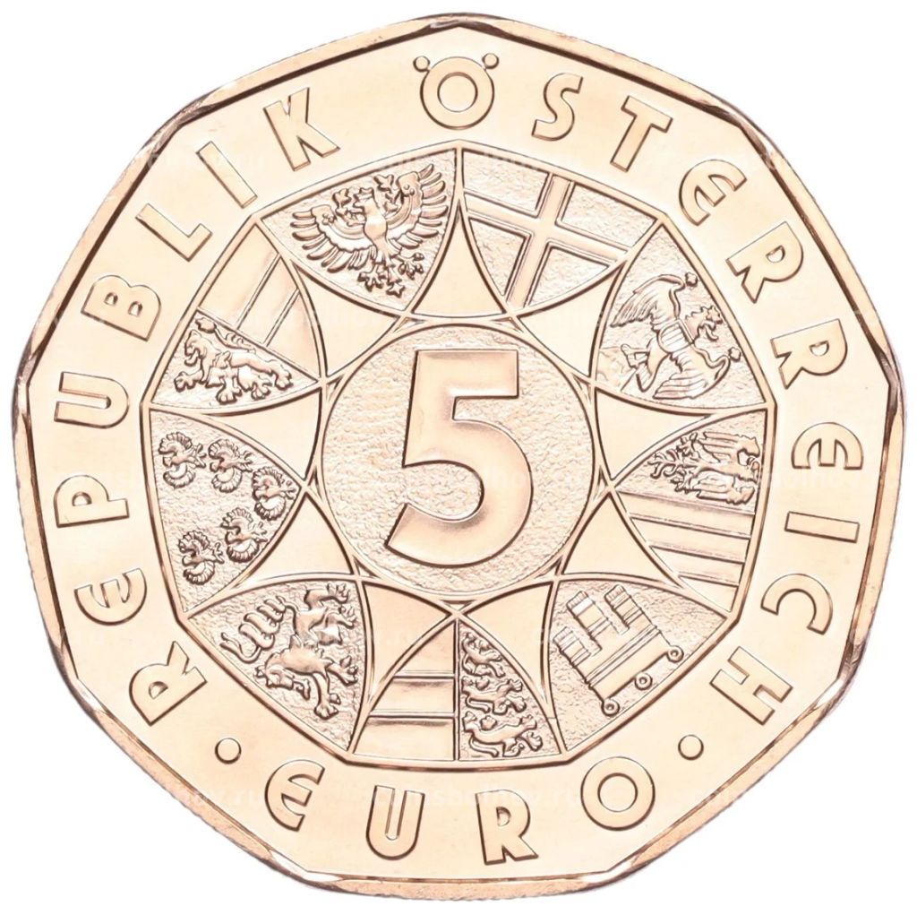 Монета 5 евро 2024 года Австрия Пасха 2024  в пути