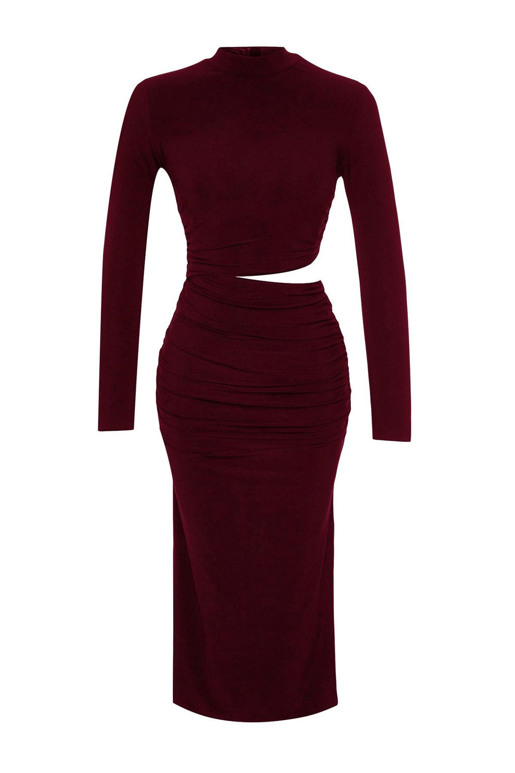 TRENDYOLMILLA Siyah Pencere /Cut Out Detayl? S?k Abiye Elbise TPRAW24EL00297 фото 10