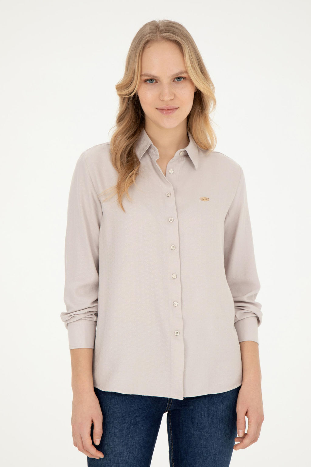 Женская рубашка с длинным рукавом Stone Неожиданная скидка в корзине - U.s. polo assn фото 8