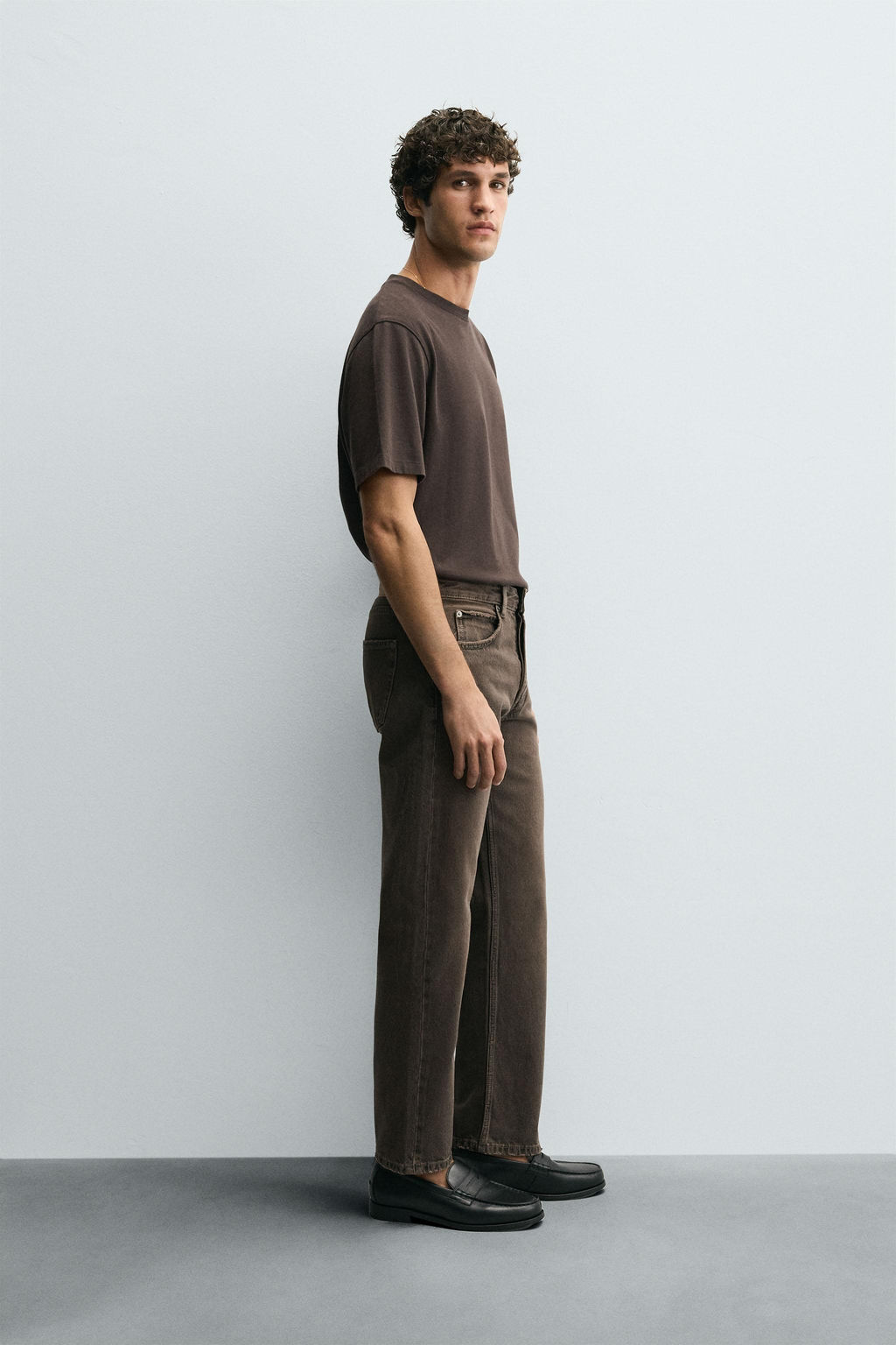 JEANS REGULAR FIT / Marr?n - Zara фото 4