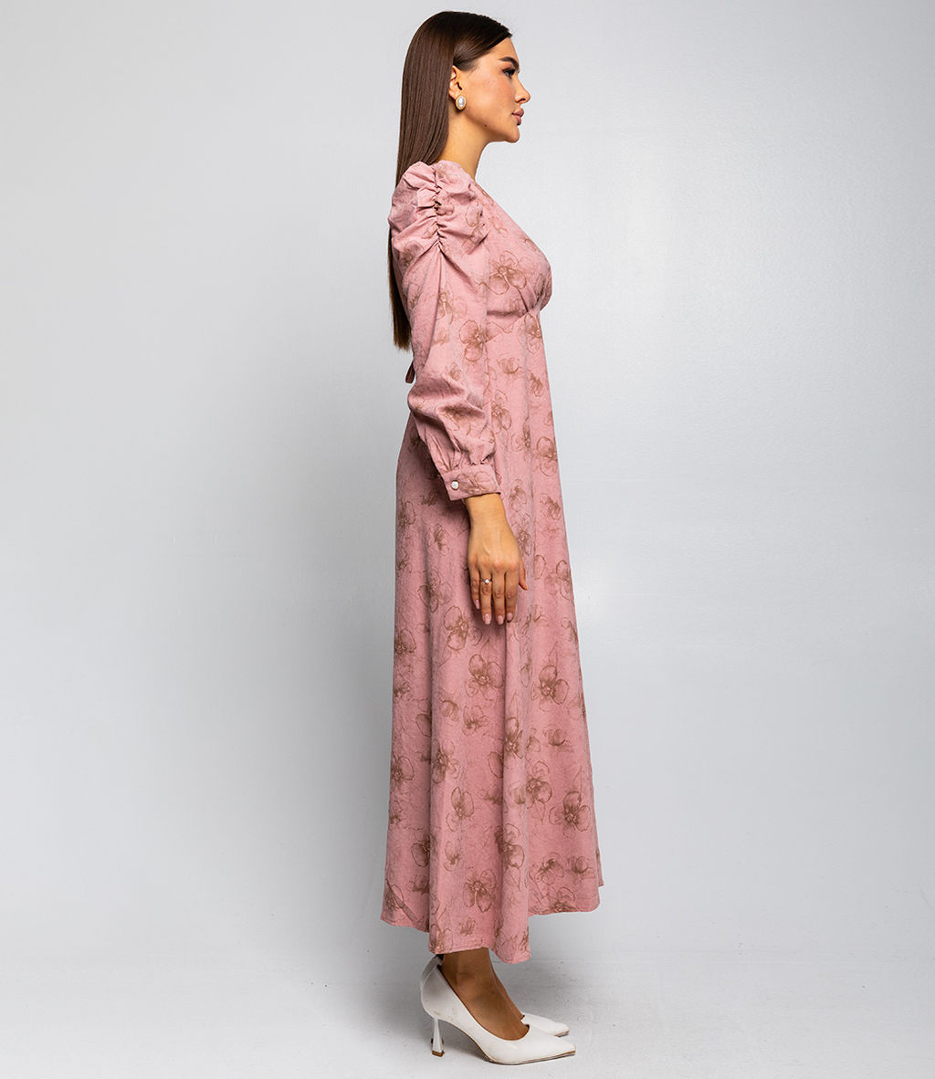 Платье #КТ6858 (1), пудровый - Dommod фото 3