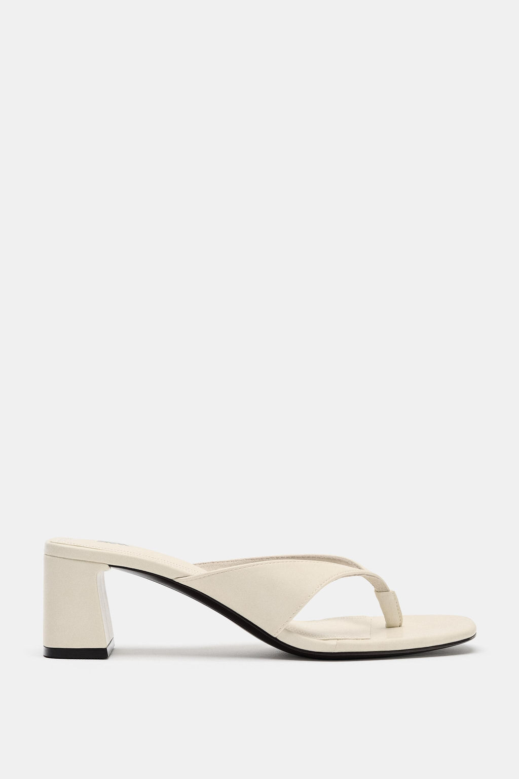 SANDALIA TAC?N ANCHO / blanco - Zara фото 2