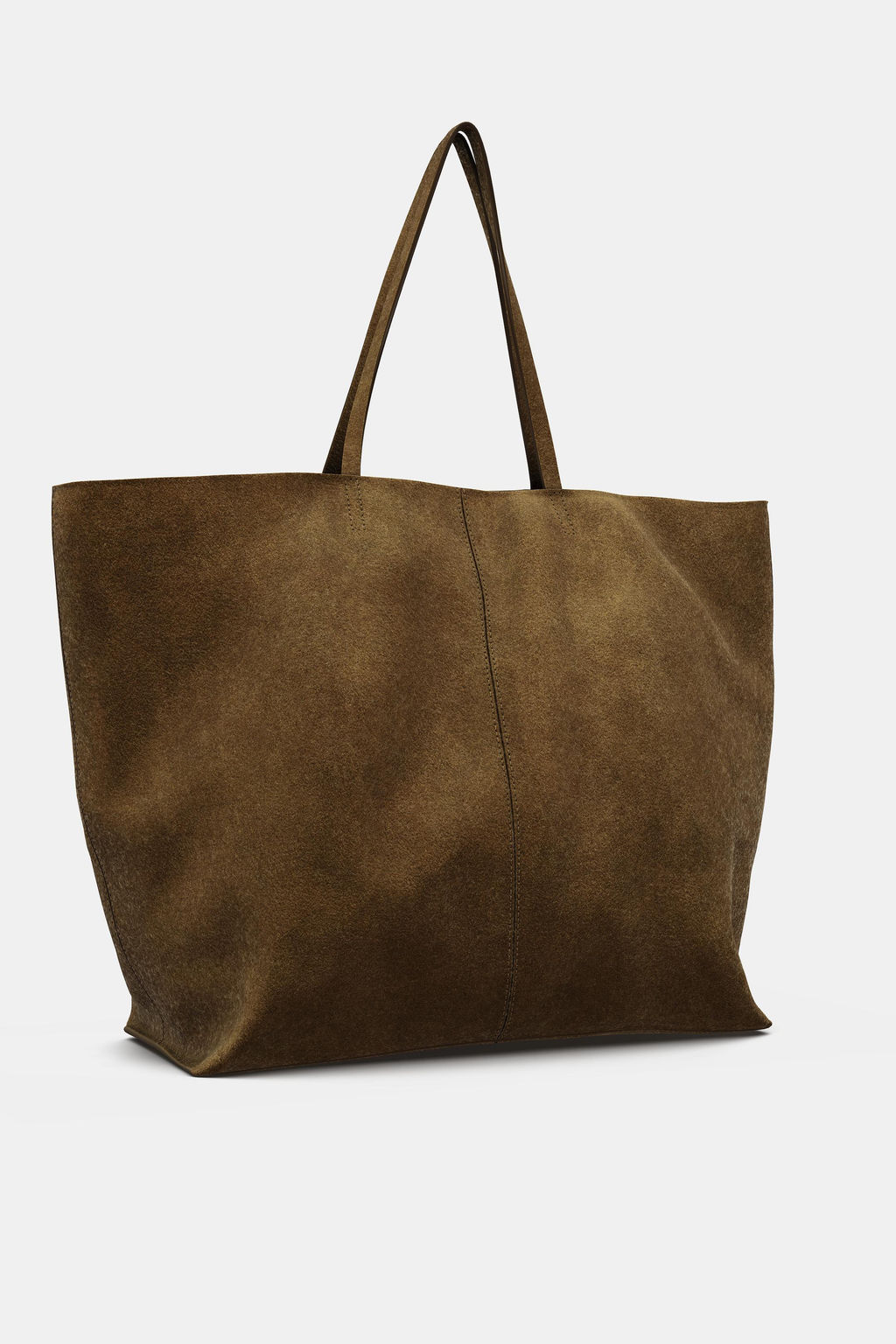 SPLIT SUEDE MAXI TOTE BAG - Zara фото 7