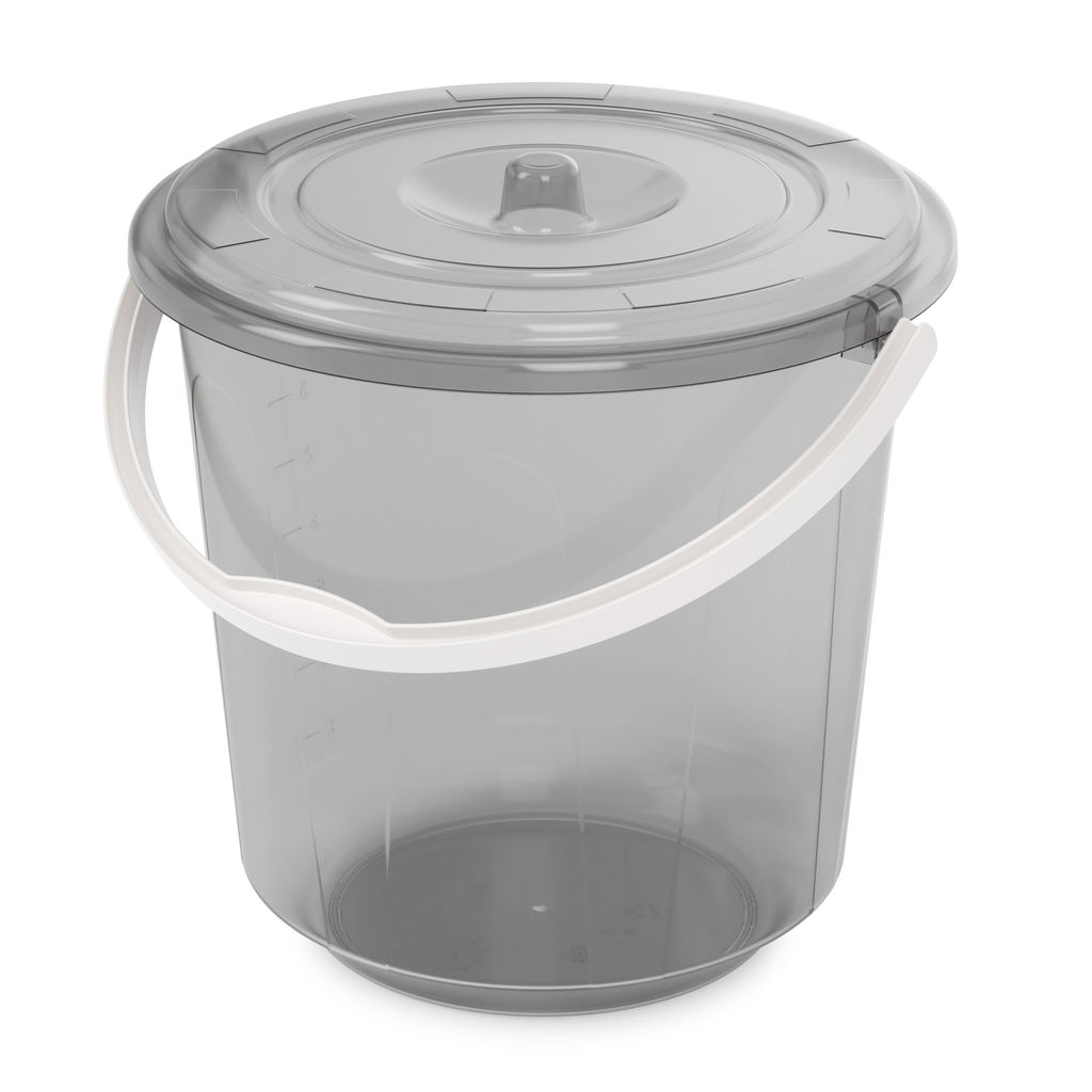 Ведро 10л с крышкой "Хозяюшка" арт.А (М1213)