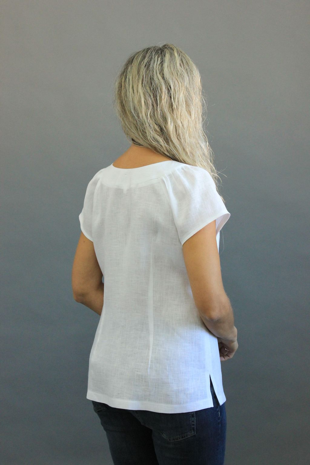 100% ЛЁН Блуза с вышивкой - Елецкие узоры фото 5