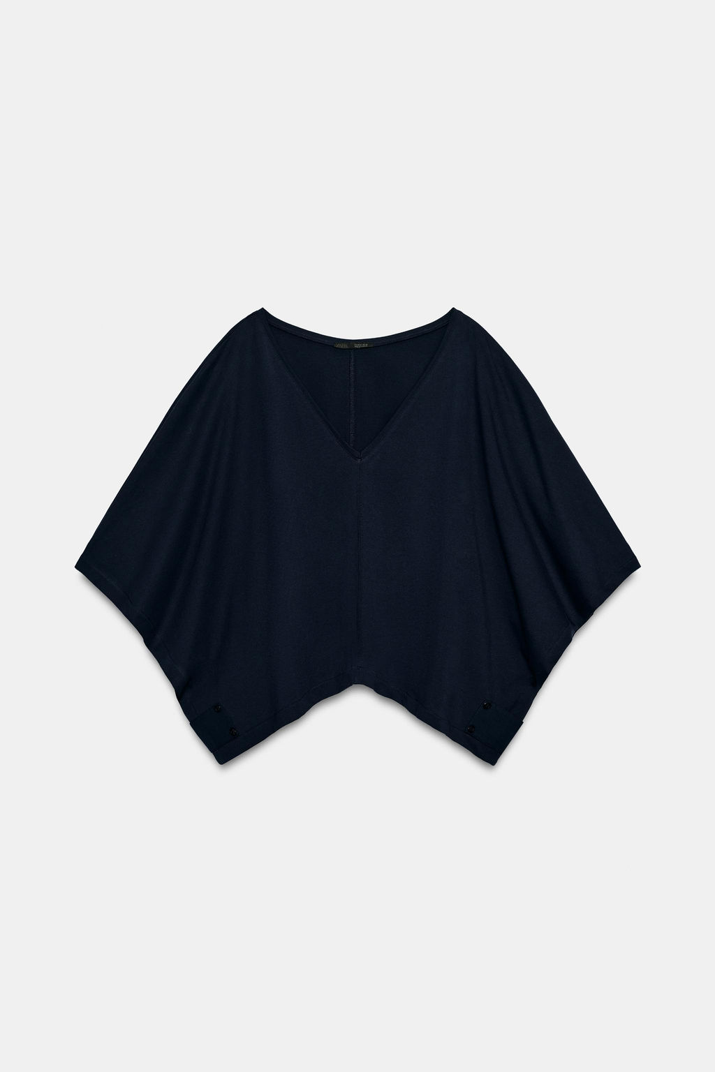CAMISETA CAPA ALGOD?N / Marino - Zara фото 5