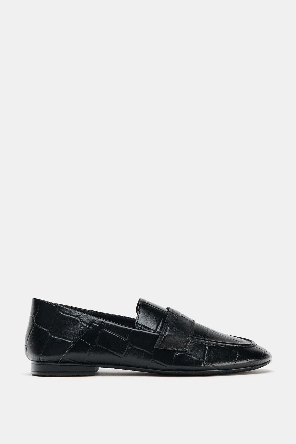 EMBOSSED FLAT LOAFERS - Zara фото 3