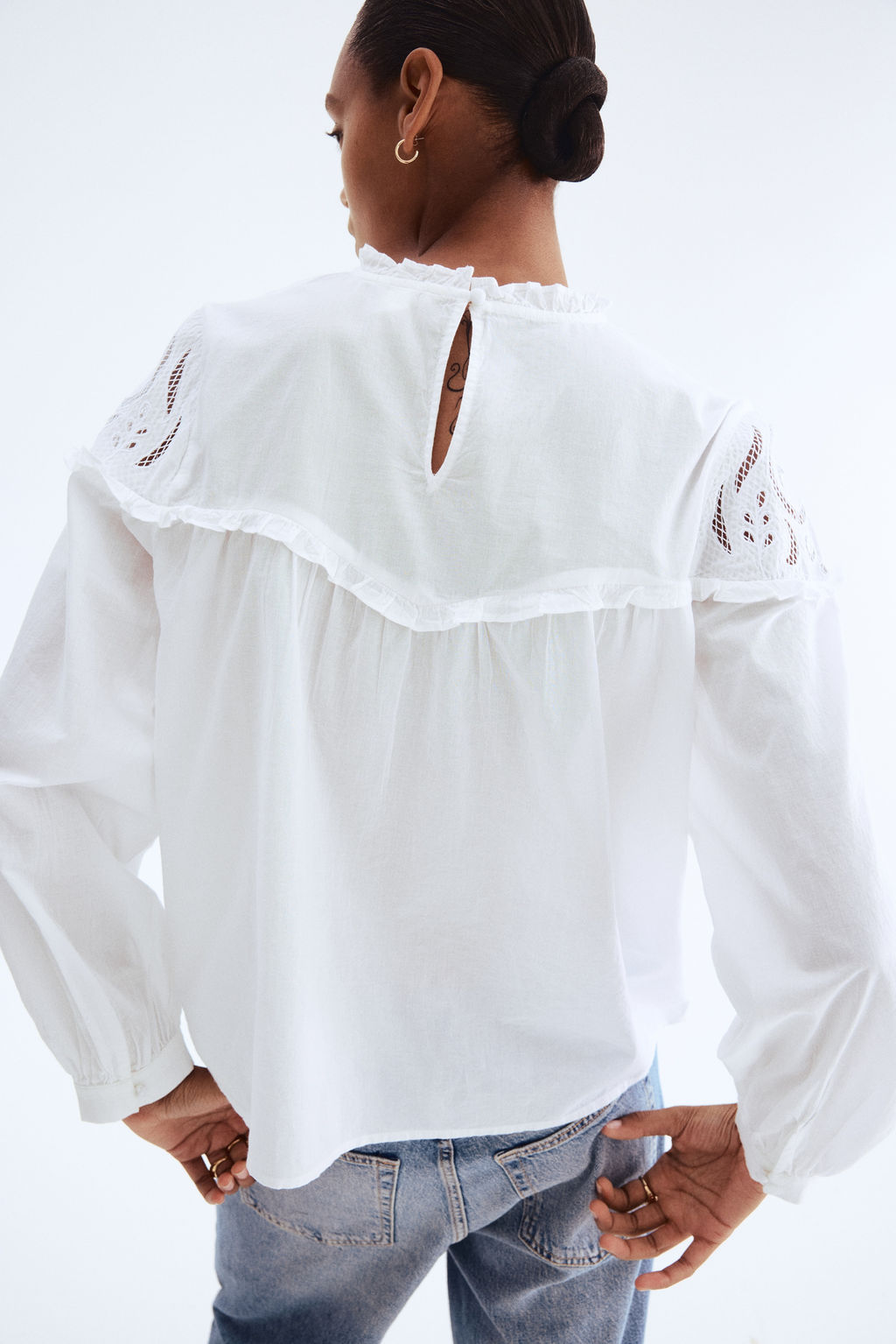Blusa con bordado ingl?s - H&m фото 5