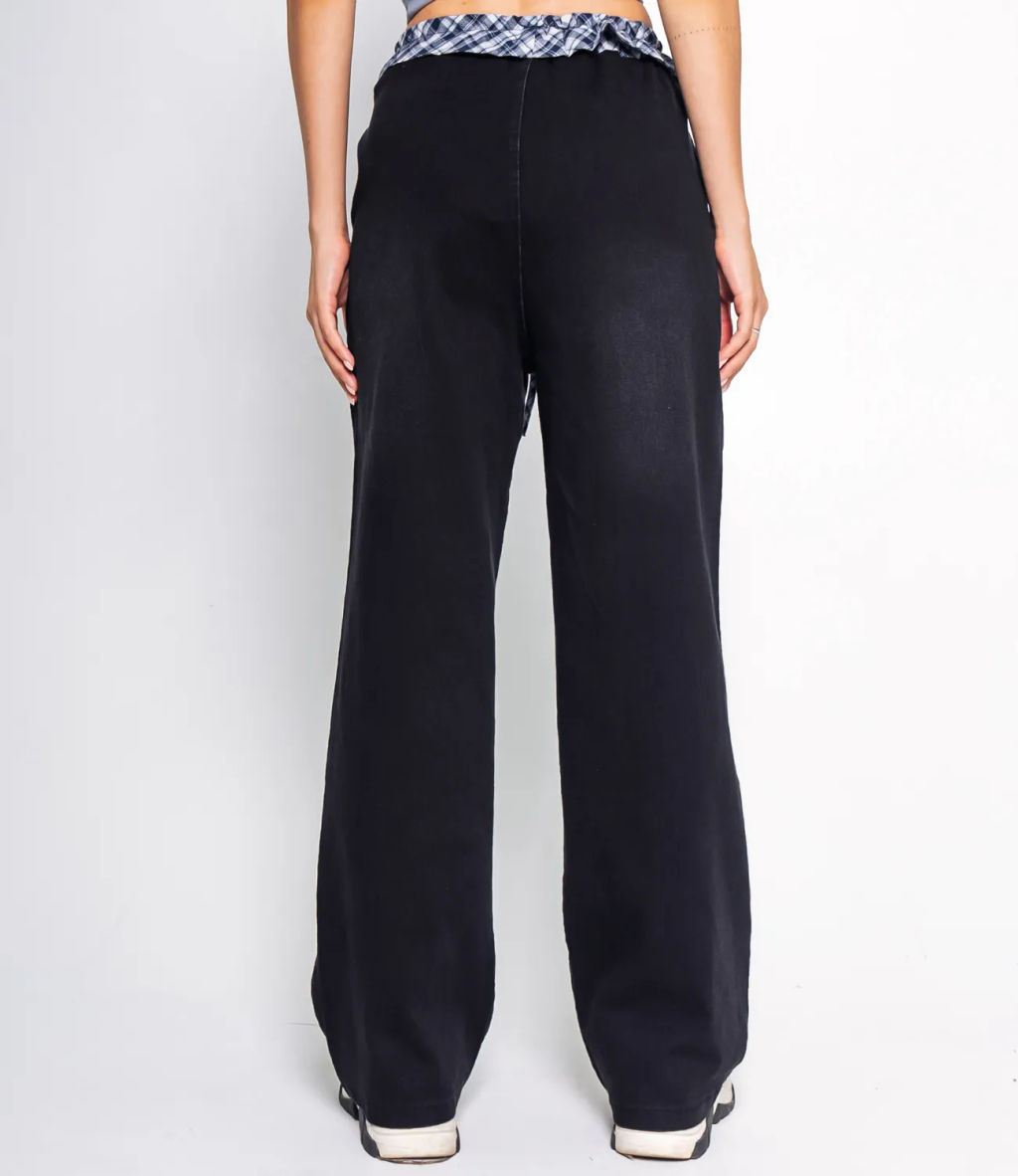 Джинсы #КТ7627, чёрный