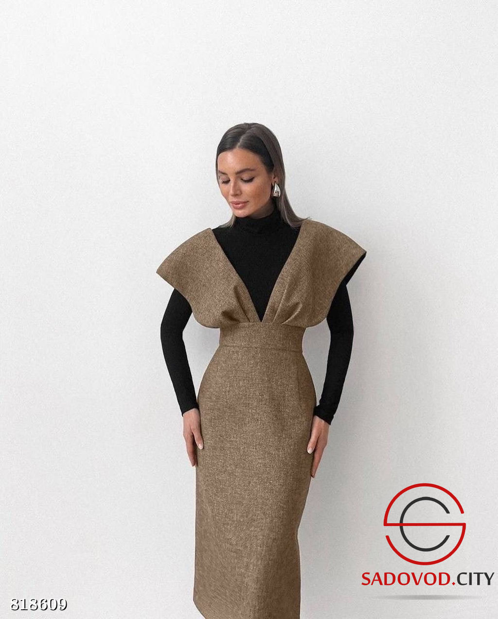 Сарафан женский из костюмной ткани - Bruno фото 4