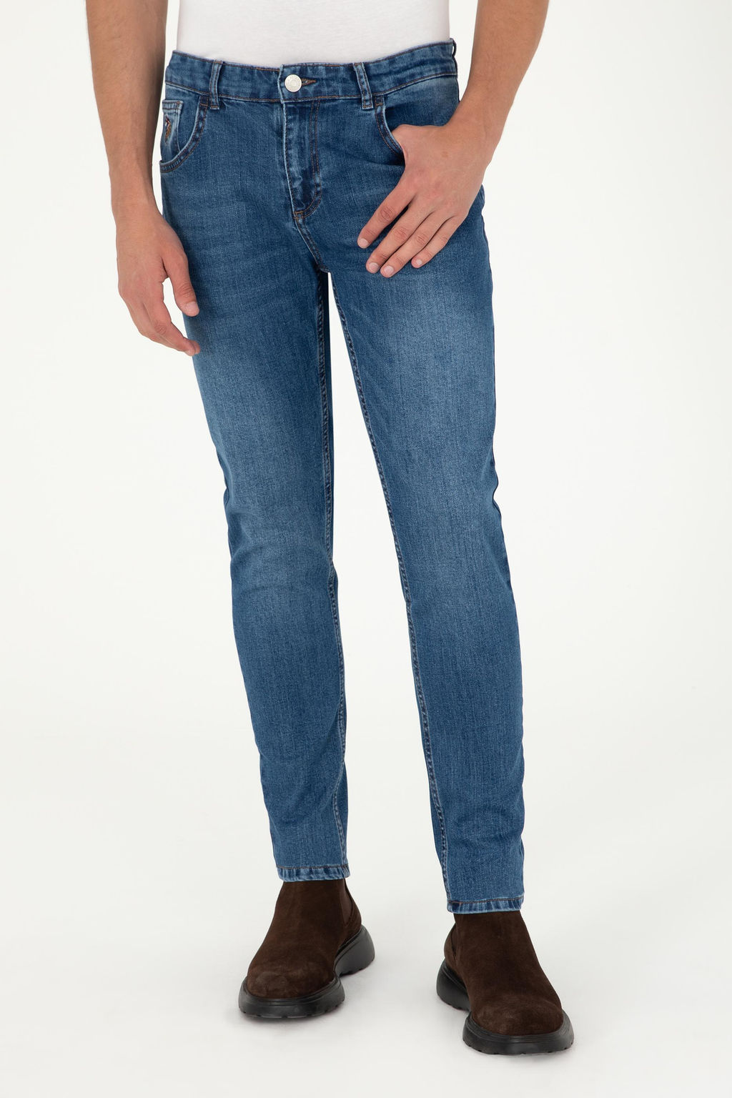 Мужские синие джинсовые брюки - U.s. polo assn фото 2