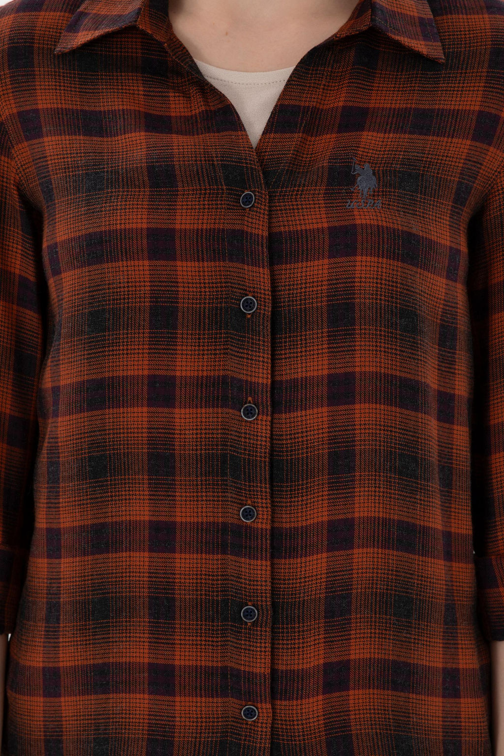 Рубашка с длинным рукавом женской плитки 1 бесплатно для 1 зоны в рубашках - U.s. polo assn фото 6