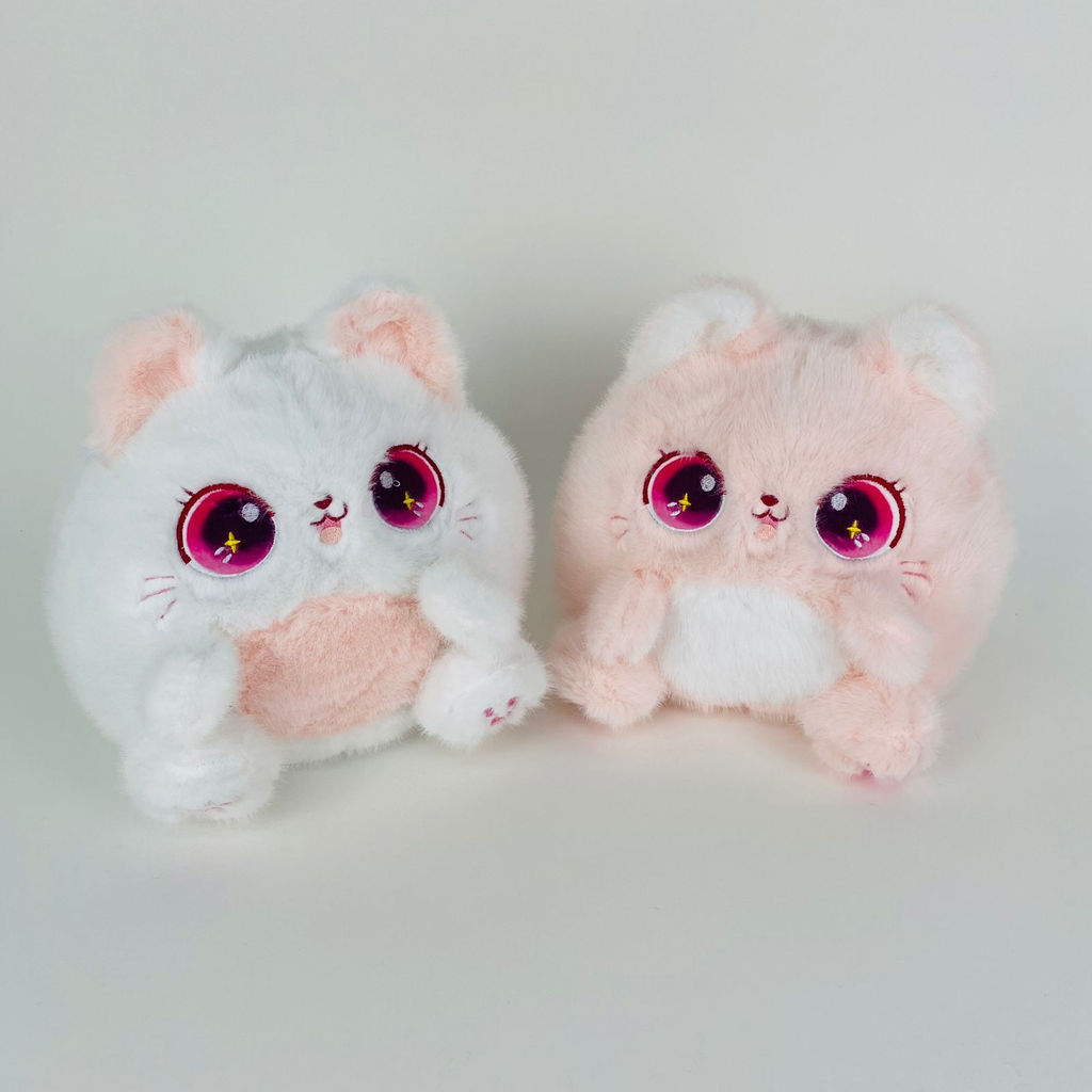 Мягкая игрушка Кошка аниме - круглая 23 см