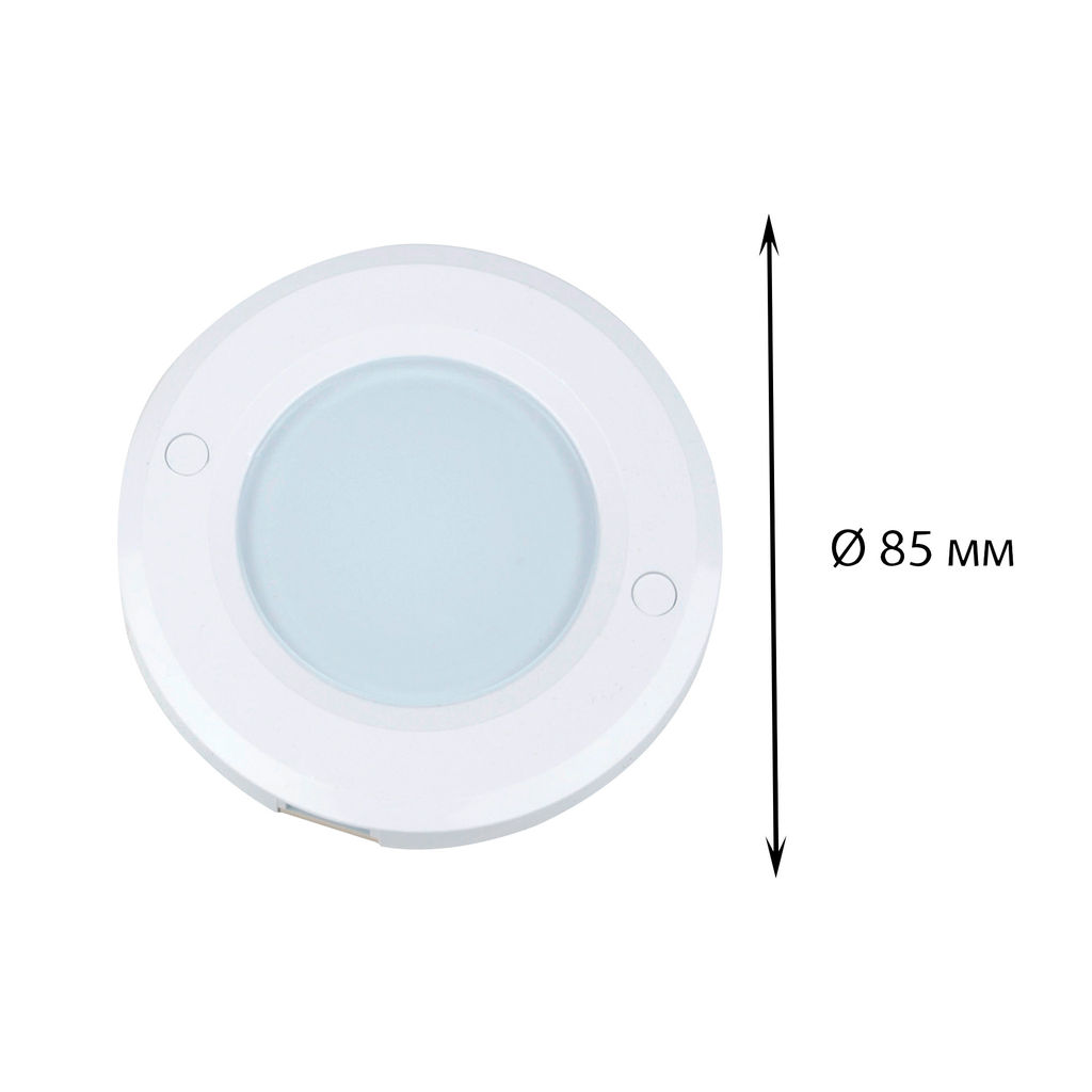 ULM-F40-6W/4200K/DIM SENSOR IP20 WHITE Светильник светодиодный накладной, ультратонкий с бесконтактным выключателем, диммер. Круглый. D85х6,5мм. 255Lm. Белый. ТМ Uniel.