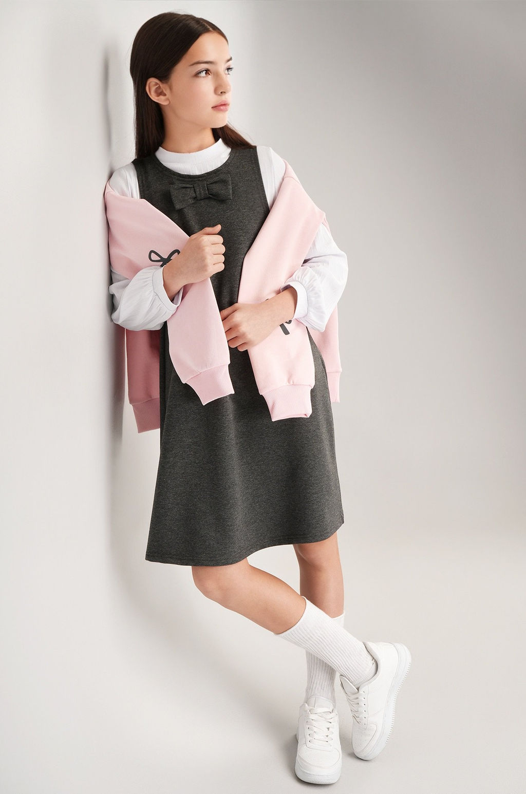 Сарафан для девочки из футера Happyfox  фото 20