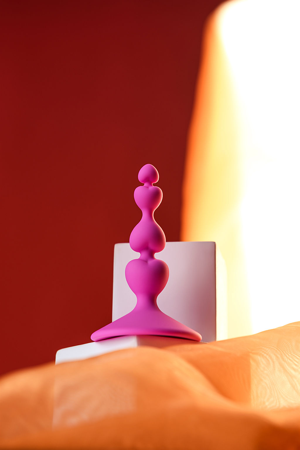 Анальная втулка ToDo by Toyfa Loverty, силикон, розовый, 8 см, 2,3 см