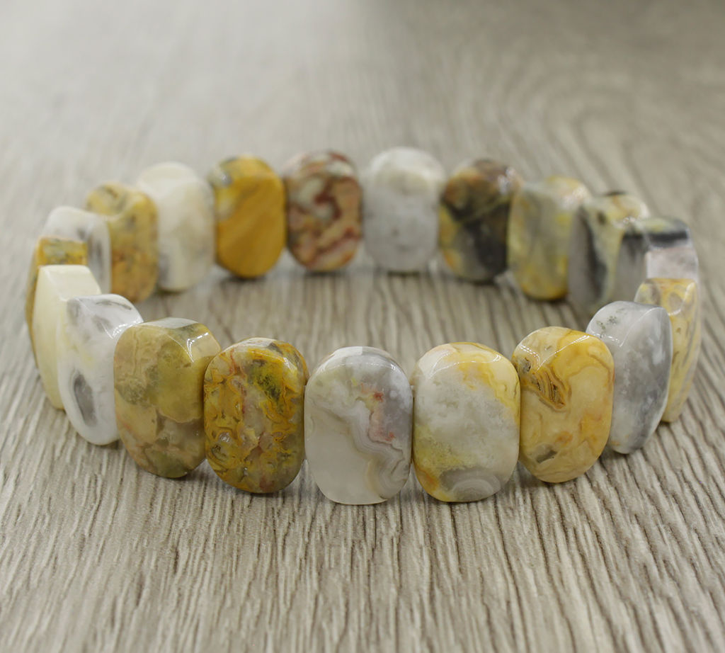 Браслет Джессикаяшма пейзажная граненый, длина 18см - Agat77 фото 2