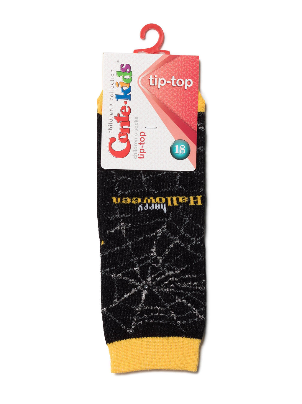 Цена за 2 пары Conte-kids TIP-TOP (стразы, люрекс) черный-желтый