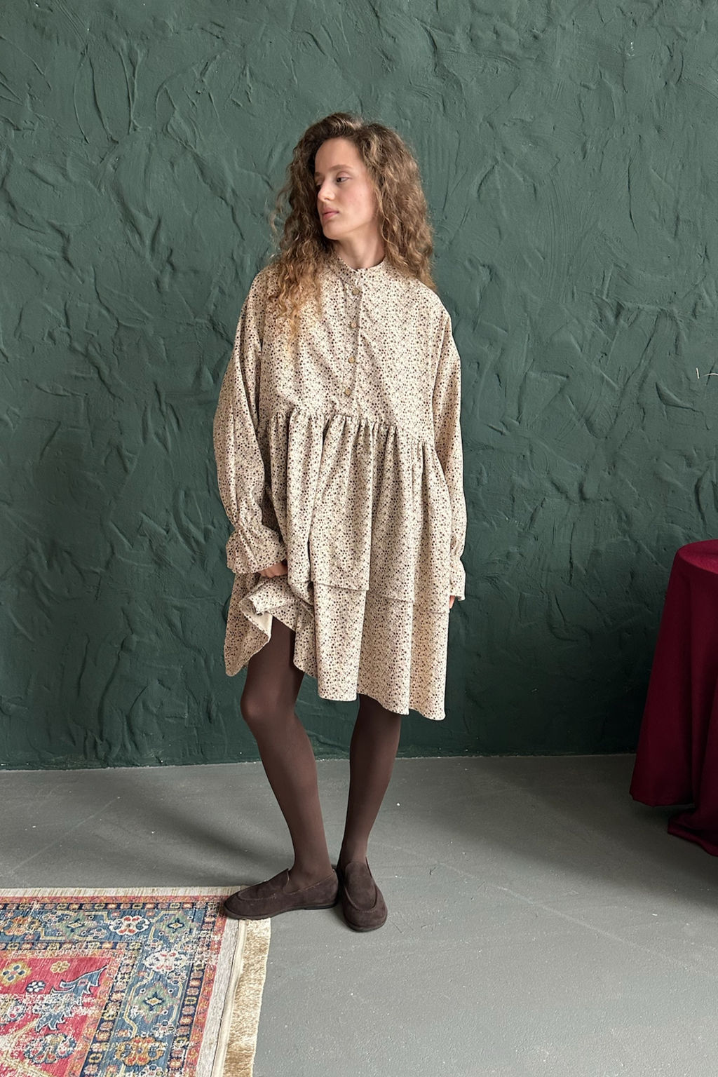 Платье женское PUFF059/10/Бежевый, коричневый