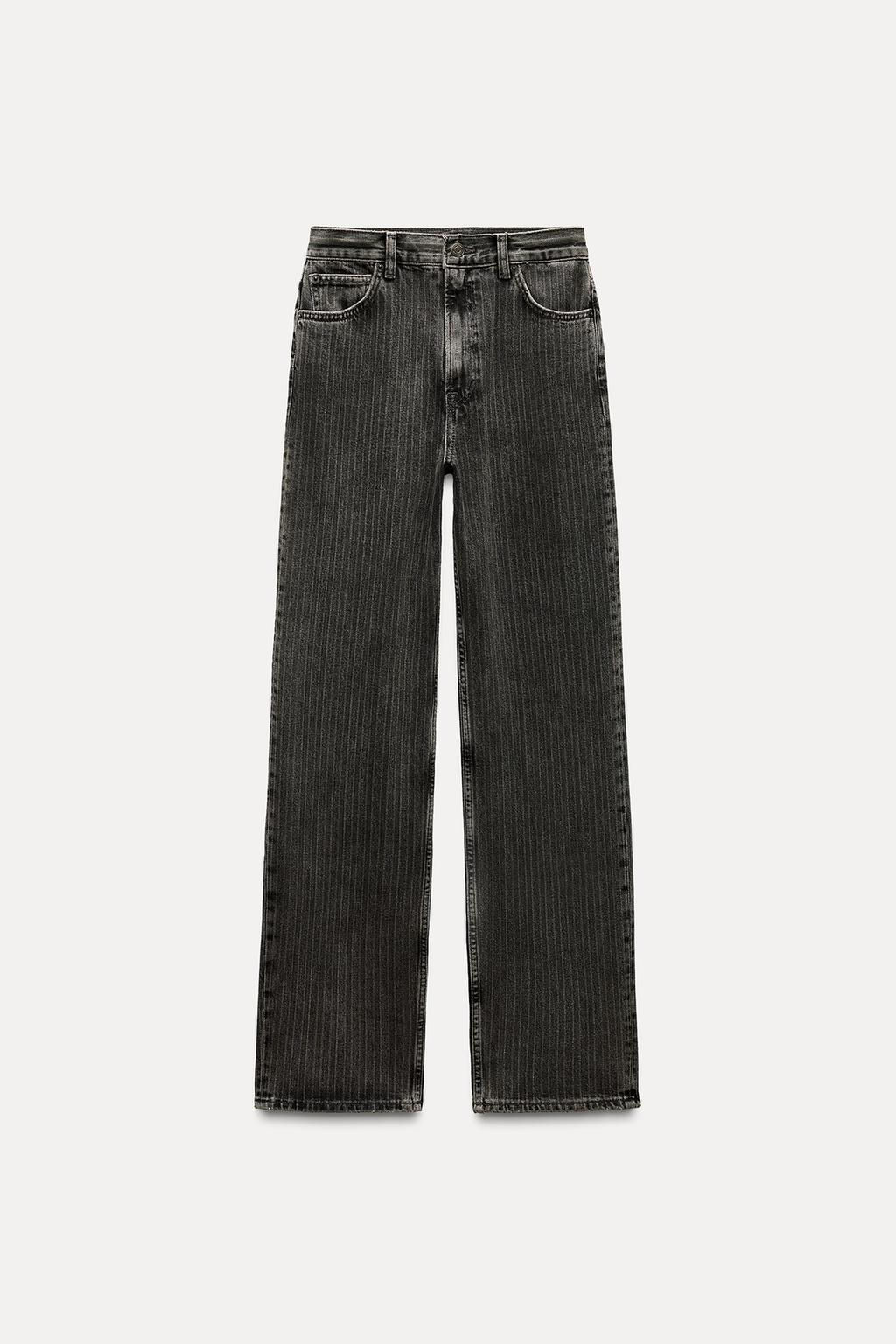 ZW COLLECTION STRAIGHT-LEG MID-RISE JEANS - Zara фото 6