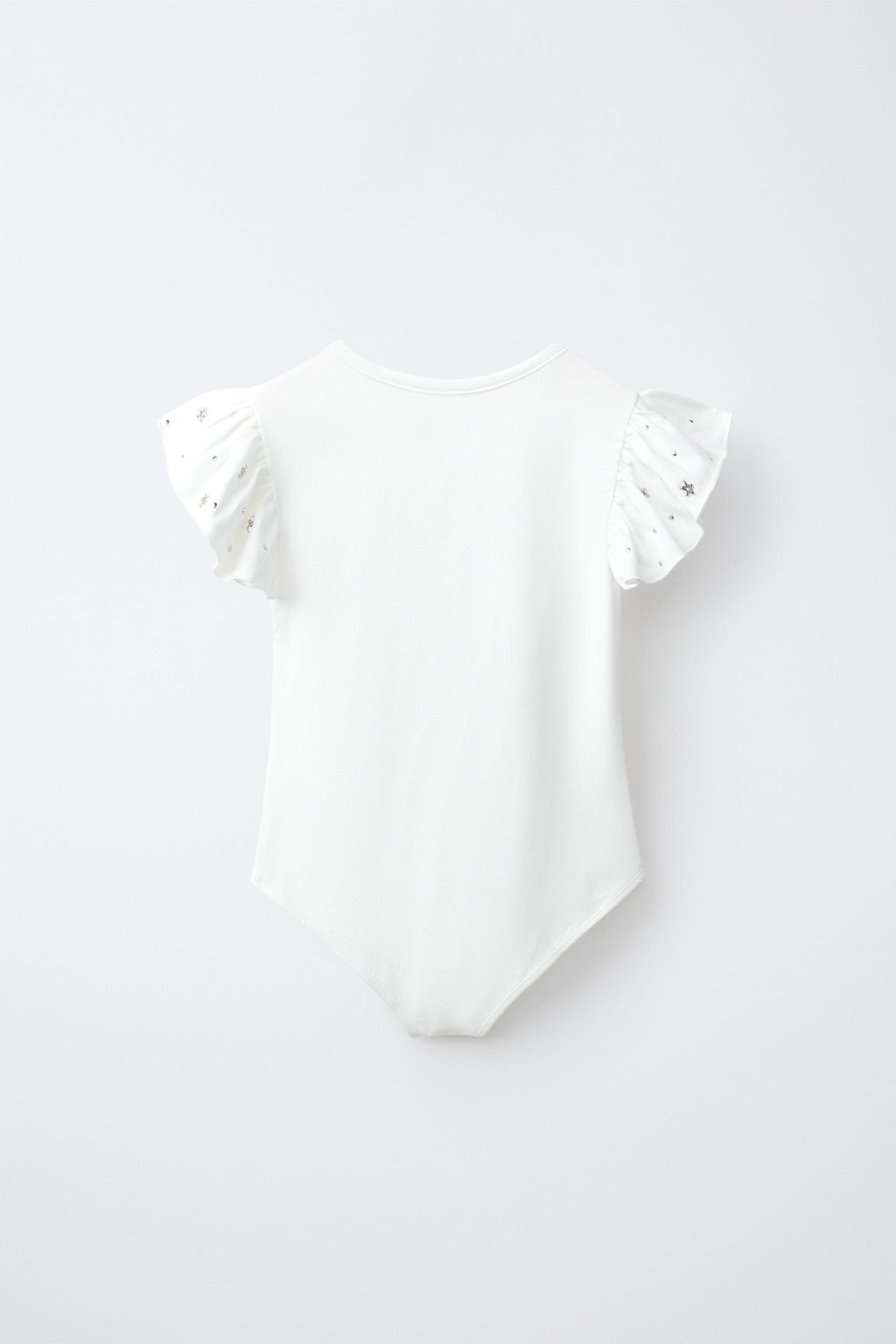BODY MANGAS VOLANTE TACHAS / Blanco - Zara фото 2