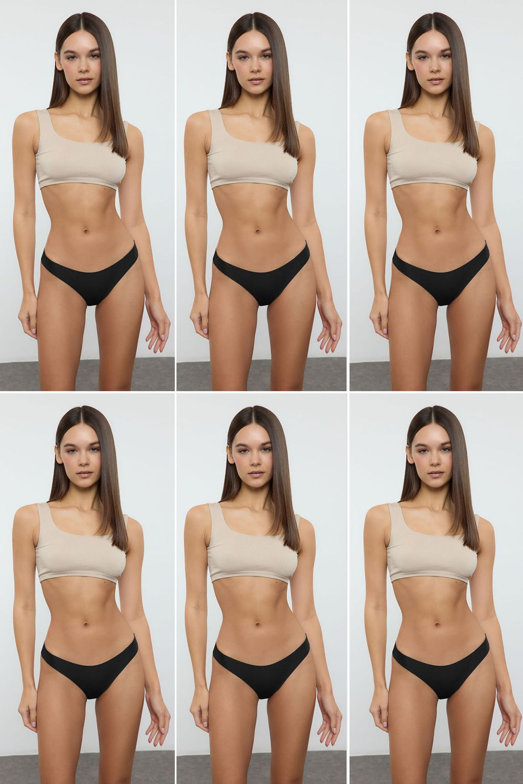 TRENDYOLMILLA Siyah 6l? Micro Dikissiz/Iz Yapmaz Lazer Kesim Tanga Orme Kulot THMAW25KU00039  фото 14