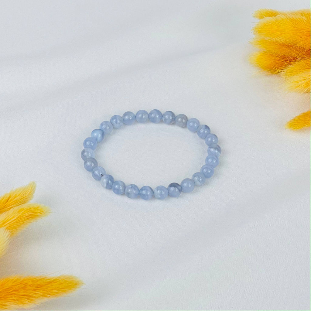 Браслет из Голубого агата 17 см