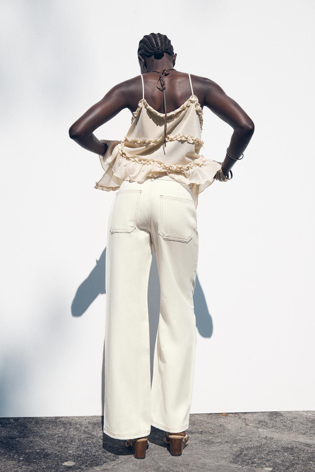 Z1975 HIGH-WAIST WIDE-LEG JEANS - Zara фото 5