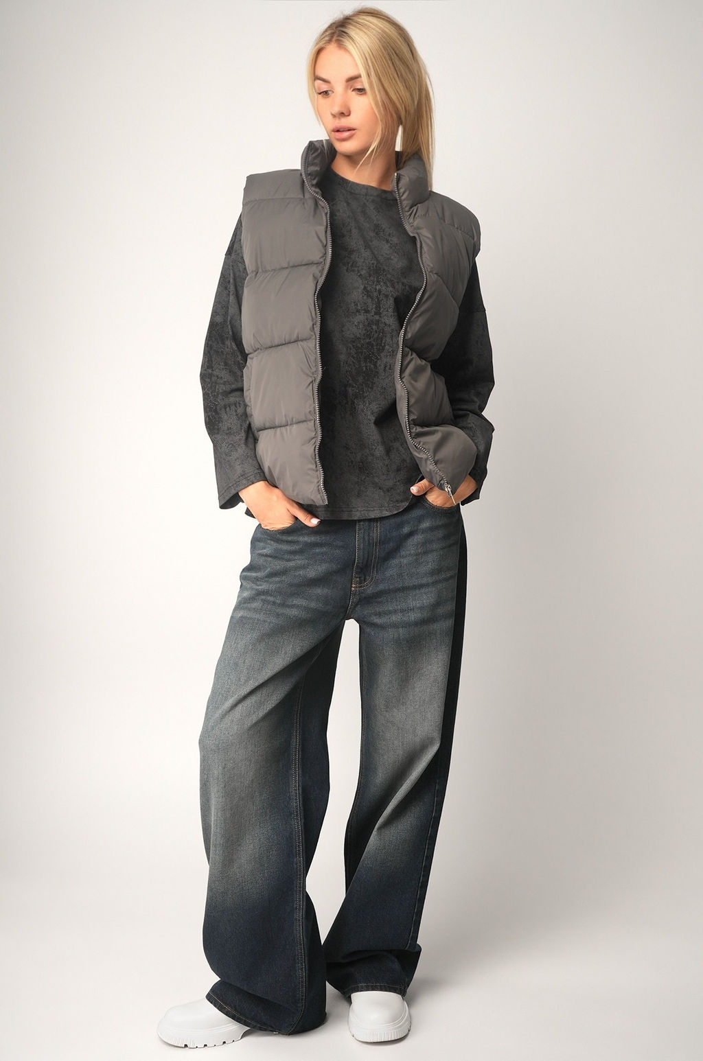 Женский лонгслив оверсайз Happyfox  фото 8