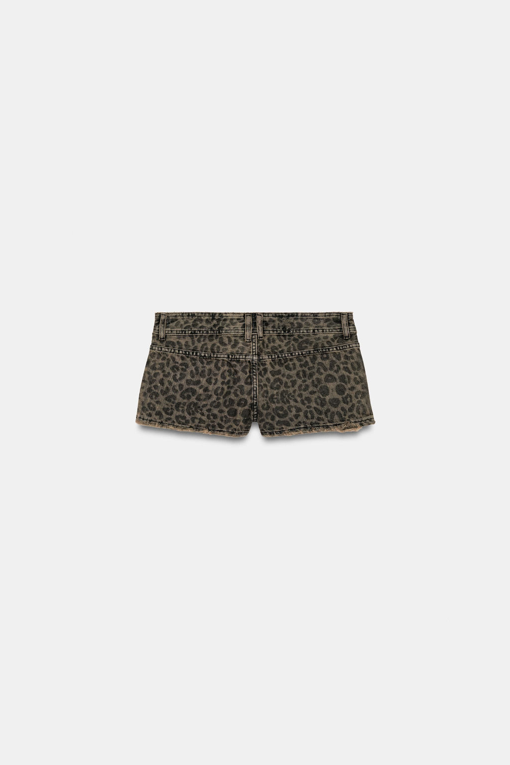 SHORTS MINI DENIM TRF ESTAMPADO ANIMAL / ?nico - Zara фото 3